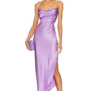Revolve Michael Costello Purple Satin
